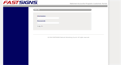 Desktop Screenshot of customers.nap.fastsigns.com