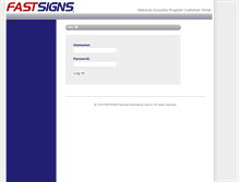 Tablet Screenshot of customers.nap.fastsigns.com